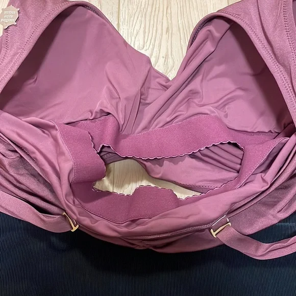 Everyday Sunday The Wrap Cutout One-Piece Swimsuit, Tulipwood, sz 3X - Picture 8 of 15